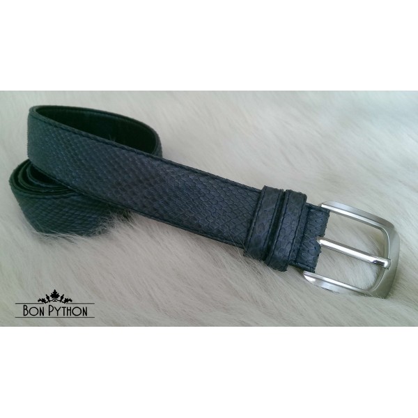 Ремень из кожи питона (blue)