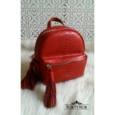 Рюкзак Marion из кожи питона (red)