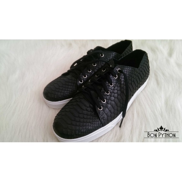 Кеды мужские из кожи питона