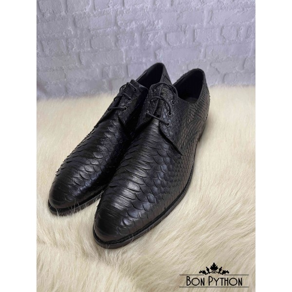 Туфли из кожи питона Kelby (black)