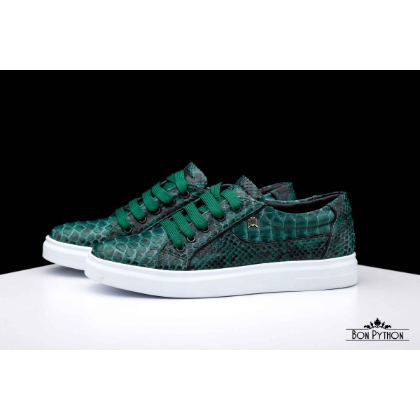 Кеды мужские из кожи питона Kyoto (green)