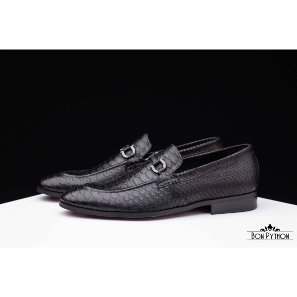 Туфли из кожи питона Bergen (black)