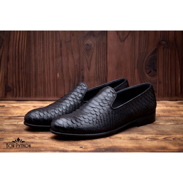 Туфли из кожи питона Holland (black)