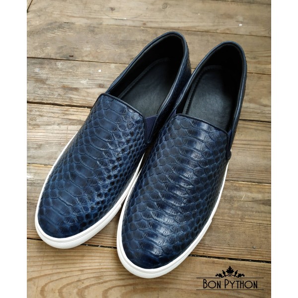 Слипоны из кожи питона