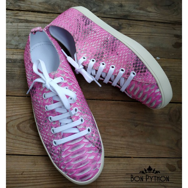 Кеды из кожи питона (женские)