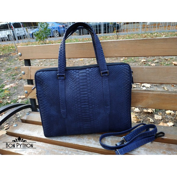 Сумка для ноутбука из кожи питона