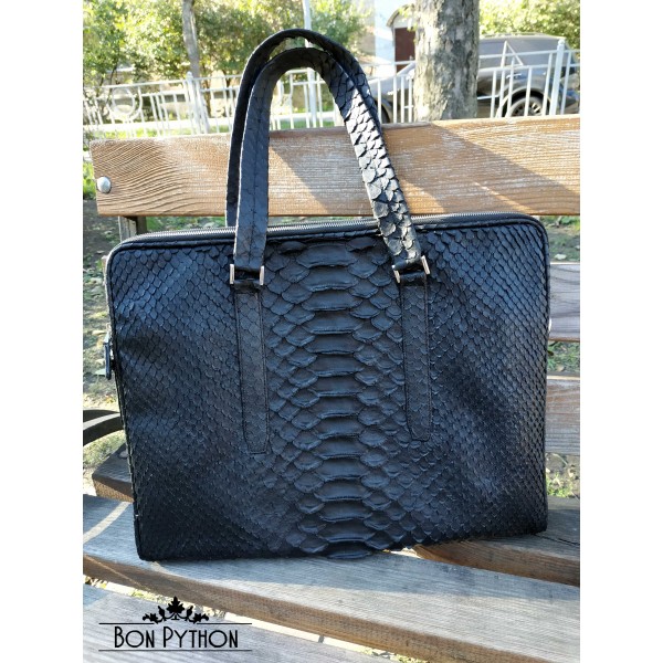 Сумка для ноутбука из кожи питона Dragon