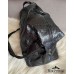 Дорожная (спортивная) сумка из кожи питона Leonardo (black glossy)
