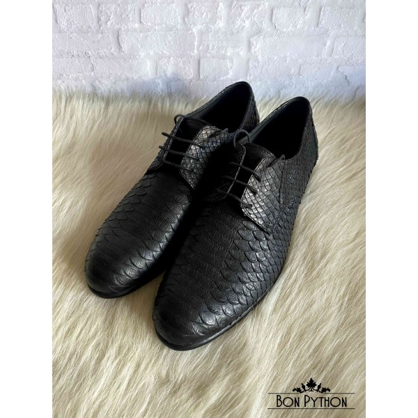 Туфли из кожи питона Wilross (black)