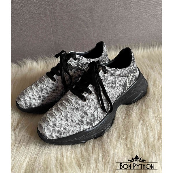Кроссовки женские из кожи питона