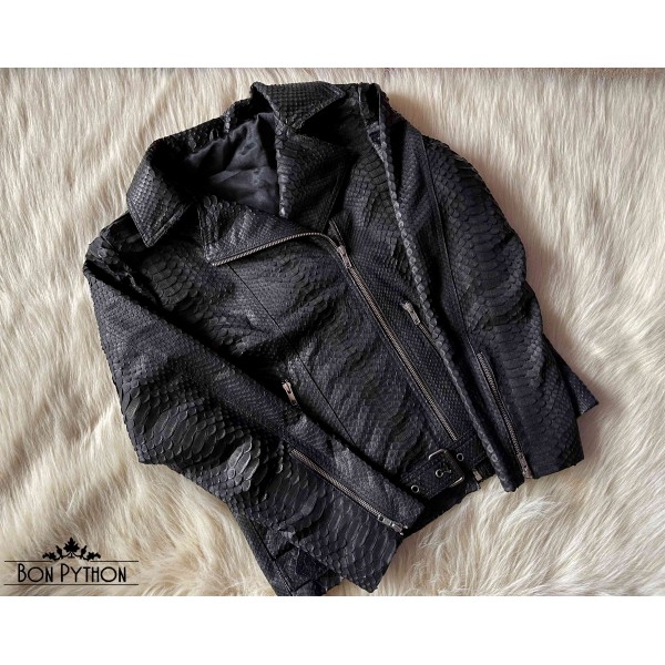 Куртка косуха из кожи питона женская