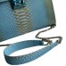 Сумка зі шкіри пітона Serena 25 см (blue with gold) Сумка зі шкіри пітона Serena 25 см (blue with gold)