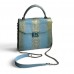 Сумка зі шкіри пітона Serena 25 см (blue with gold) Сумка зі шкіри пітона Serena 25 см (blue with gold)