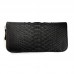 Гаманець зі шкіри пітона Lori (black matte)