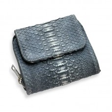 Гаманець зі шкіри пітона Austin (blue nubuk)