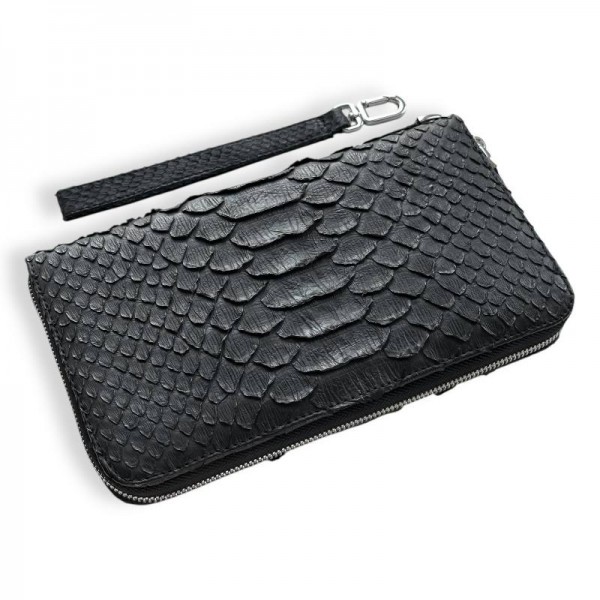 Клатч зі шкіри пітона Griff Dragon (black)