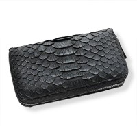 Клатч зі шкіри пітона Denver (Dragon black)