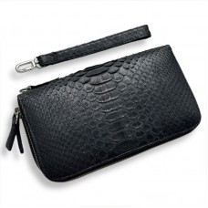 Клатч зі шкіри пітона на два відділення Raff