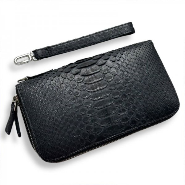 Клатч зі шкіри пітона на два відділення Raff