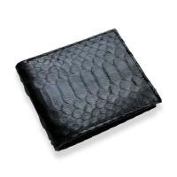 Портмоне зі шкіри пітона Zave (black glossy) 