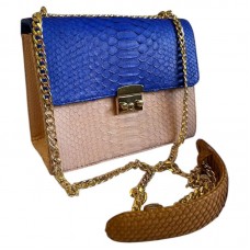 Сумка из кожи питона Nettie (pink&blue)