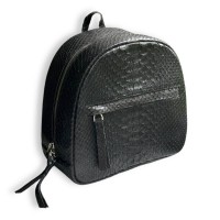 Рюкзак зі шкіри пітона Aiden (black)