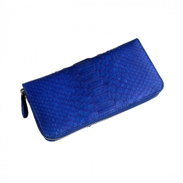 Гаманець зі шкіри пітона Lori (blue) Гаманець зі шкіри пітона Lori (blue)
