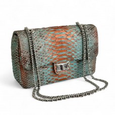 Сумка из кожи питона Scarlett (turquoise with bronze 3D)