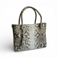Сумка із шкіри пітона Laguna (grey natural)