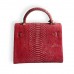 ​Сумка из кожи питона 25 см (red and white)