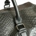 Дорожня каркасна сумка зі шкіри пітона Gust (black)