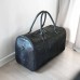 Дорожня каркасна сумка зі шкіри пітона Gust (black)
