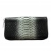 Гаманець зі шкіри пітона Lori (black with silver) Гаманець зі шкіри пітона Lori (black with silver)