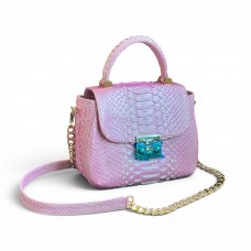 Сумка зі шкіри пітону Rosalie (pink with mother-of-pearl) Сумка зі шкіри пітону Rosalie (pink with mother-of-pearl)