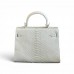 ​Сумка из кожи питона 25 см (white with mother-of-pearl)