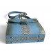 Сумка зі шкіри пітона Serena 25 см (blue with gold) Сумка зі шкіри пітона Serena 25 см (blue with gold)