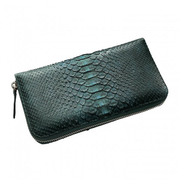 Гаманець зі шкіри пітона Lori (green)