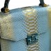 Сумка зі шкіри пітона Serena 25 см (blue with gold) Сумка зі шкіри пітона Serena 25 см (blue with gold)